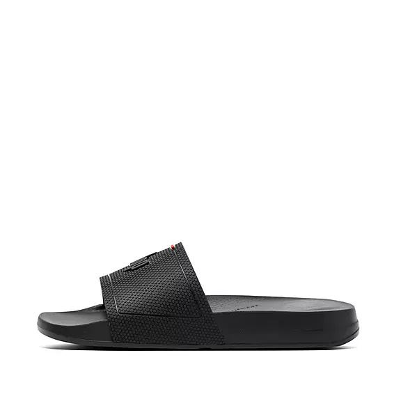 Chaussures À Enfiler Femme Fitflop Iqushion Pool Slides Noir (DQV539680)